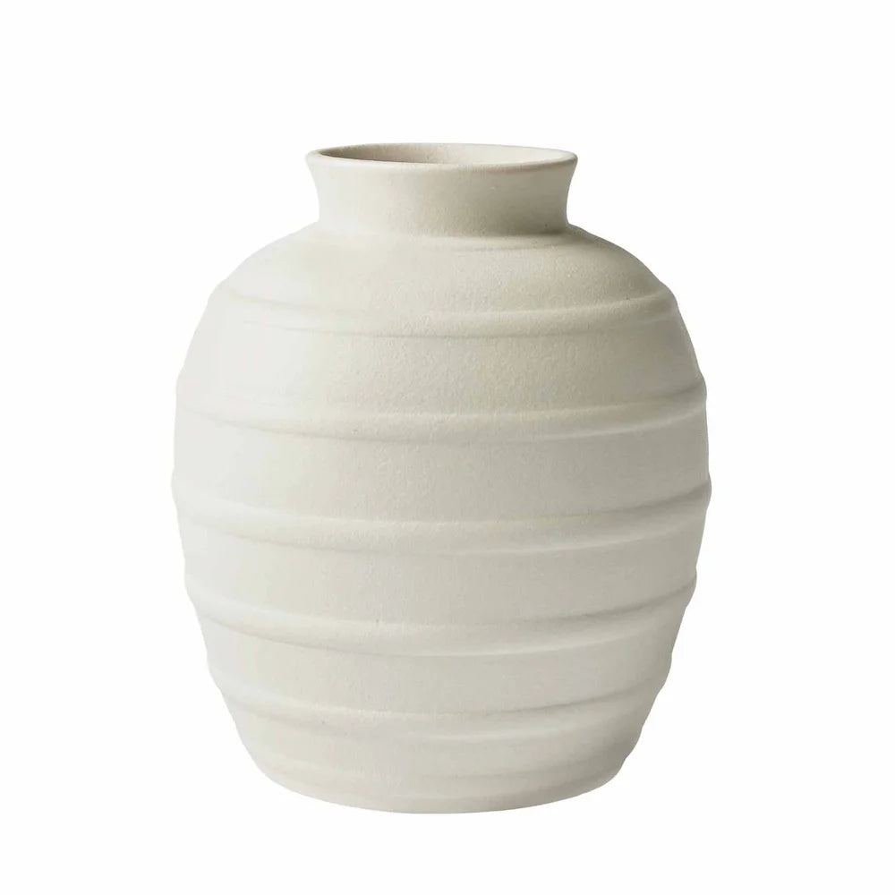 Textured Ribbed Decor Rustic Vase