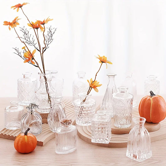 30Pcs Vase Set, Vintage Glass Vases