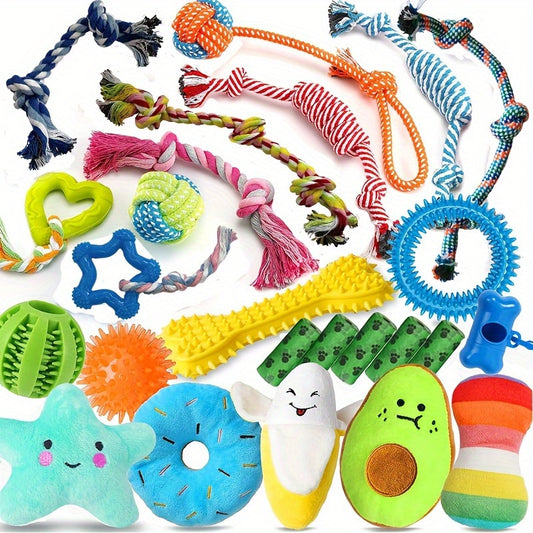 25pcs Dog Chew Toys