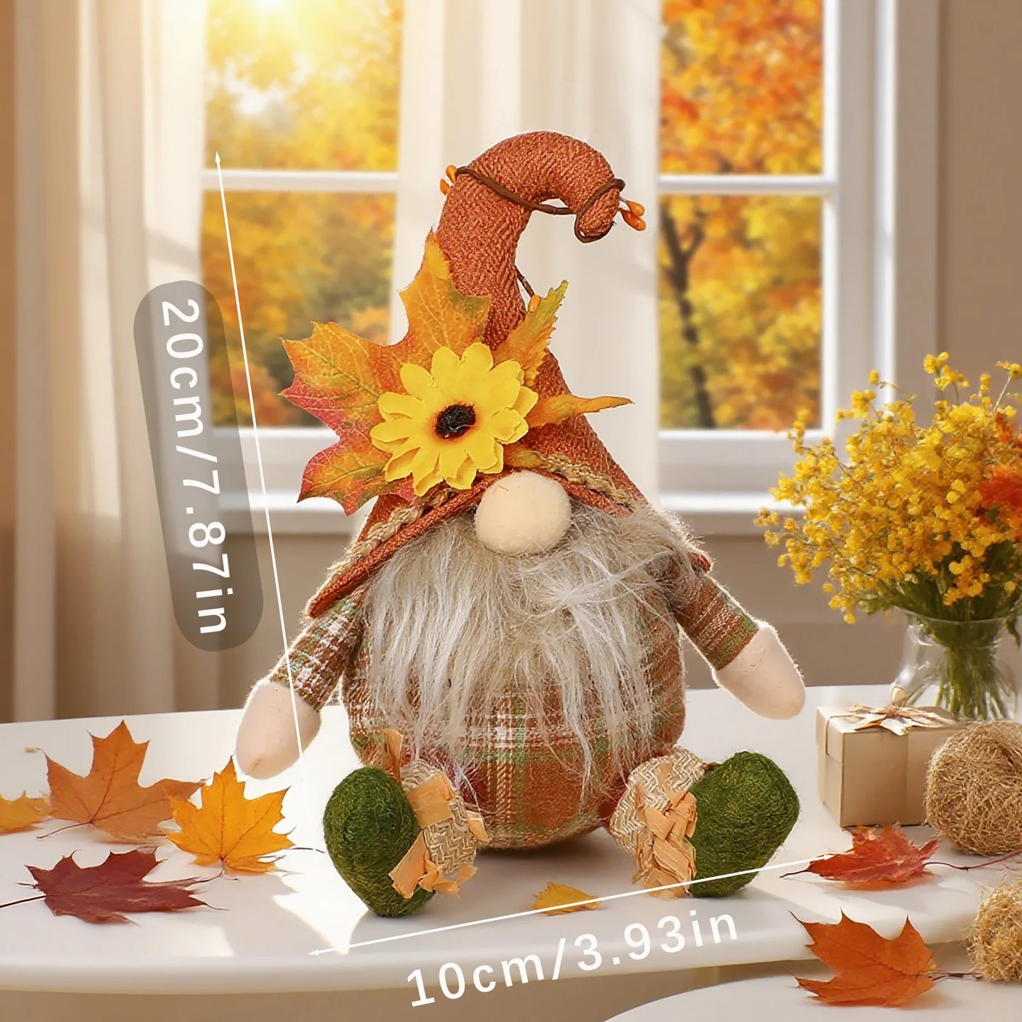 Rustic Autumn Harvest Scarecrow Decor