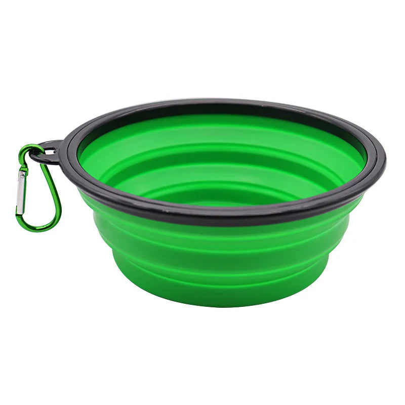 Folding Portable Silicone Dog Bowl