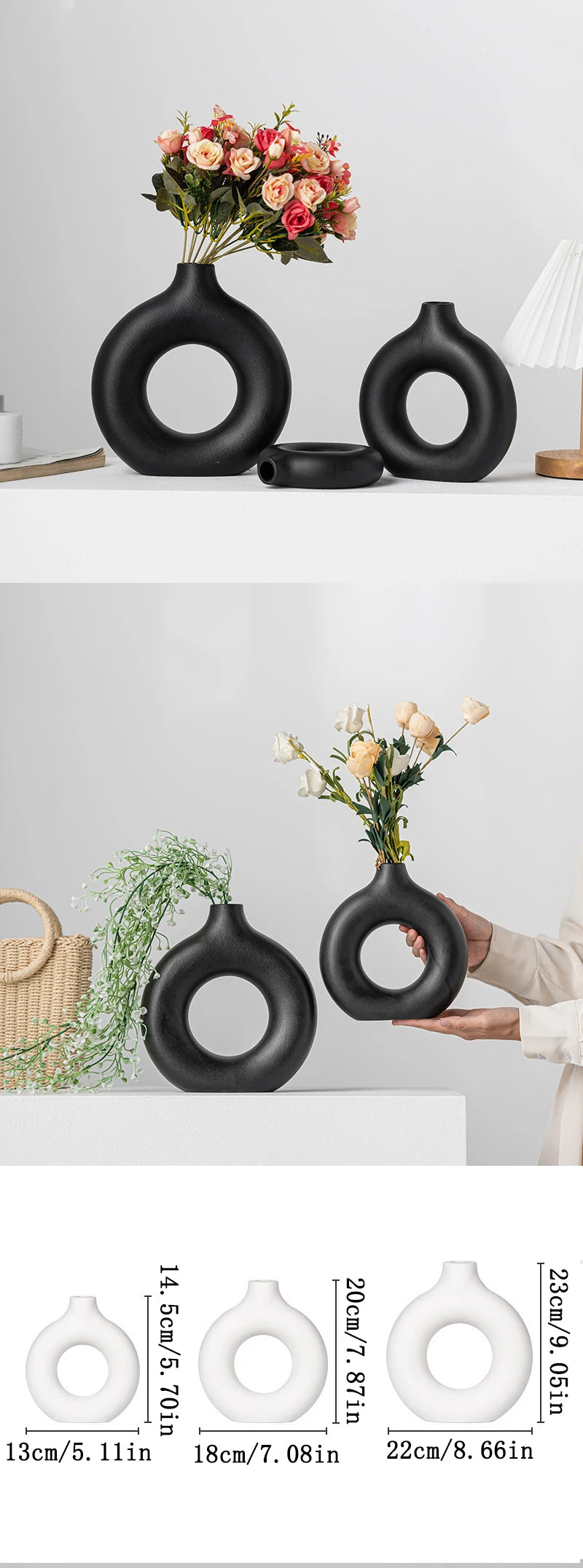 Nordic White Flower Vase