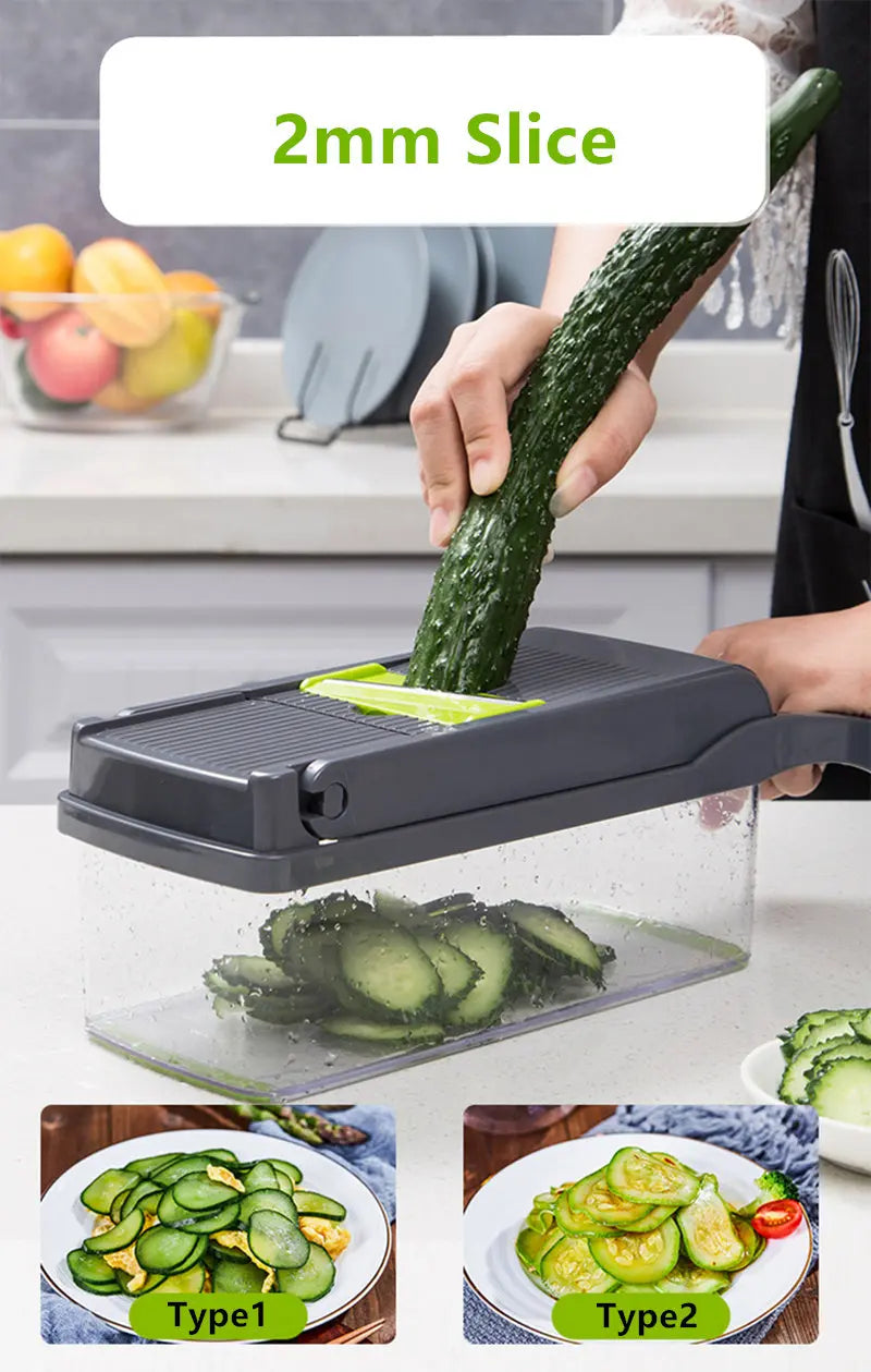 14 In 1 Multifunctional Vegetable Chopper