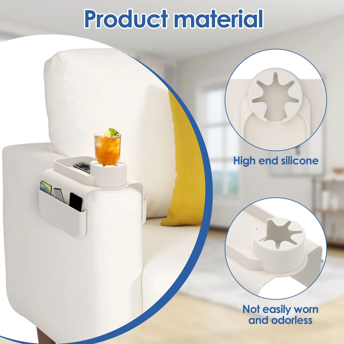 Silicone Sofa Couch Cup Holder